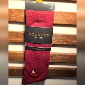 Limited edition gold toe socks.
